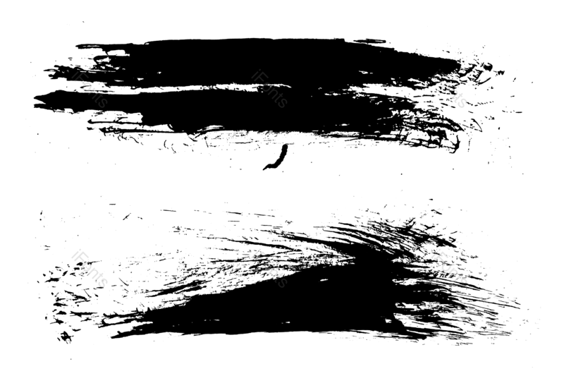 水墨图片,油画笔触元素,笔触PNG,毛笔笔触免抠素材
